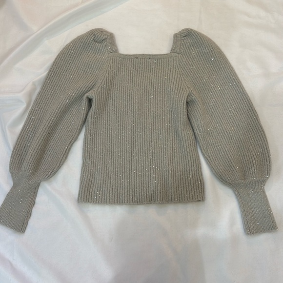 1.State Womens Shimmer Ribbed Pullover Sweater - Picture 6 of 7